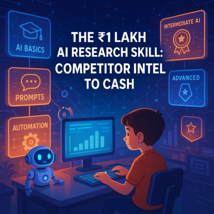 The ₹1 Lakh AI Research Skill: Competitor Intel to Cash